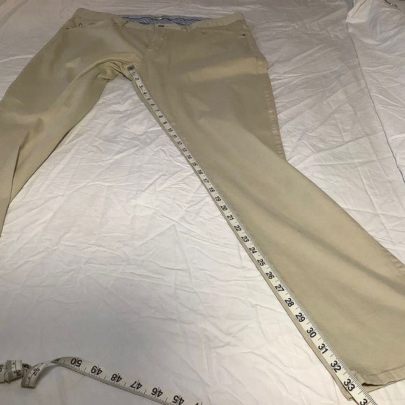 Peter Millar Khakis, size 38x33, Tan. - Picture 5 of 9